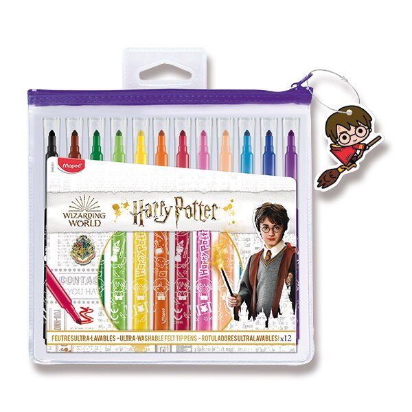 Dětské fixy MAPED Color'Peps Harry Potter - 12 barev