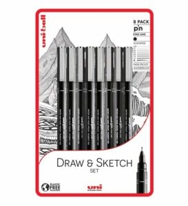 PIN - Draw and Sketch sada 8 ks linerů
