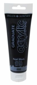 Graduate akrylová barva 120 ml - Perleťová černá