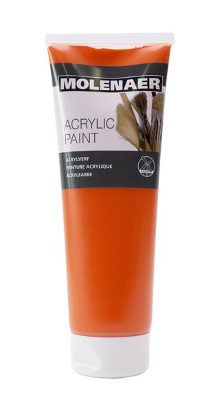 Akrylová barva Molenaer 250 ml - oranžová