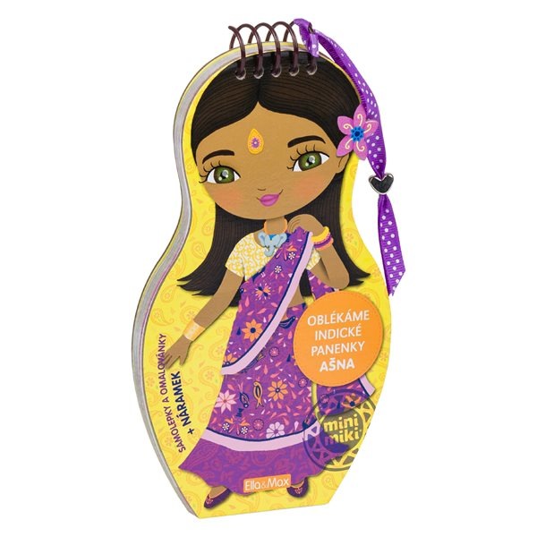 Oblékáme indické panenky AŠNA – Omalovánky - Charlotte Segond-Rabilloud a kolektiv