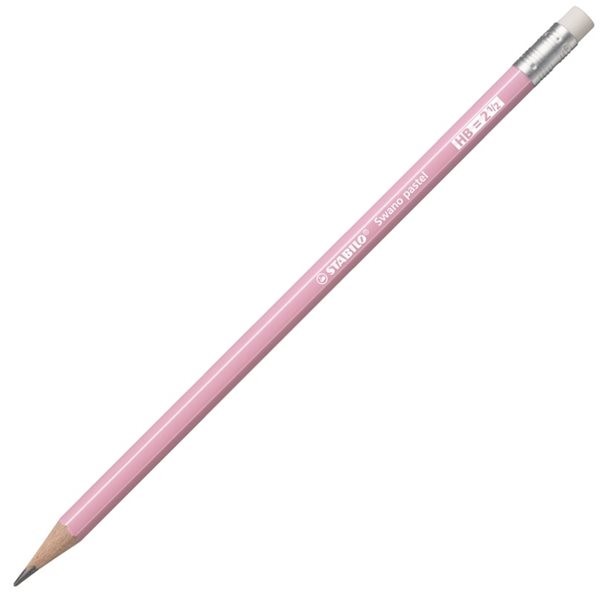 STABILO Swano Pastel Grafitová tužka s pryží HB - ružová