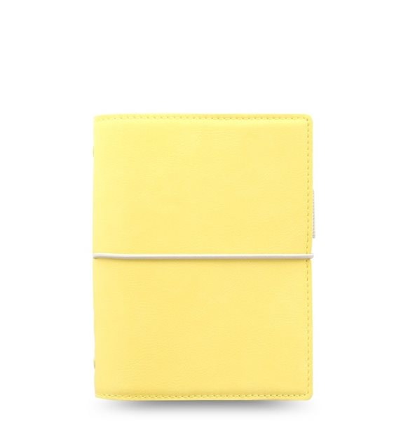 Filofax Kroužkový diář 2023 Domino Soft kapesní - pastelově žlutý