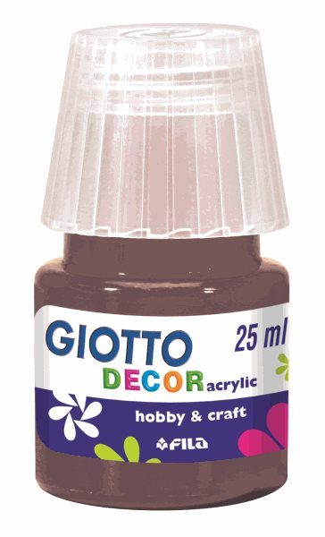 Akrylová barva Giotto Decor matt 25 ml - hnědá