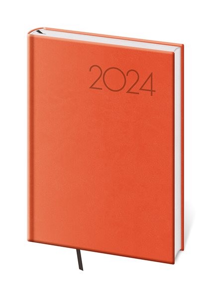 Diář 2024 týdenní A5 Print Pop - oranžová