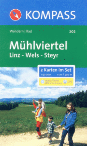 Mühlviertel - Linz-Wels-Steyr - set map Kompass č.202 - 1:50 000 /Rakousko