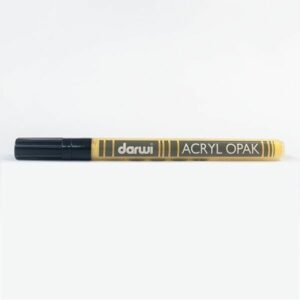 DARWI Akrylová fixa - tenká - 3 ml/1 mm - tmavě žlutá
