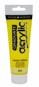 Graduate akrylová barva 120 ml - Citron žlutá