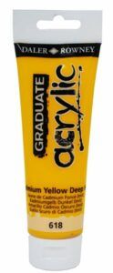 Graduate akrylová barva 120 ml - Kadmium žluté tmavé