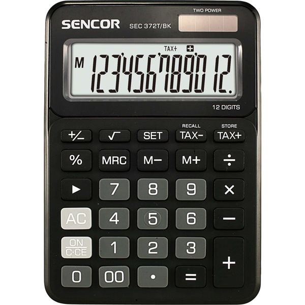 Kalkulačka Sencor SEC 372T BK - černá