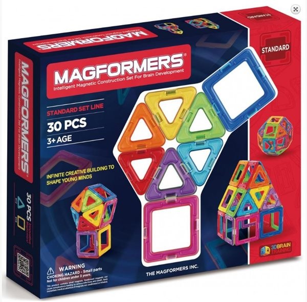 Magformers - 30 (30 dílů 18 čtverečků