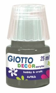 Akrylová barva Giotto Decor matt 25 ml - tmavě šedá