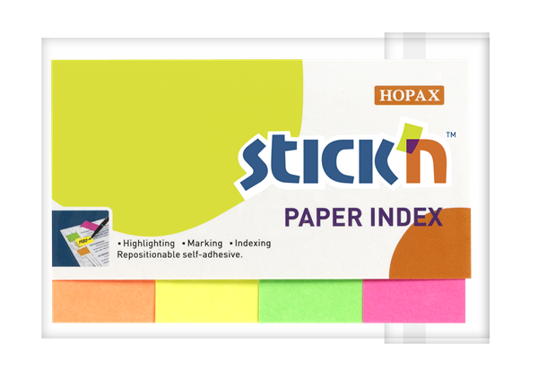 Papírové samolepicí záložky Stick'n 50 × 20 mm
