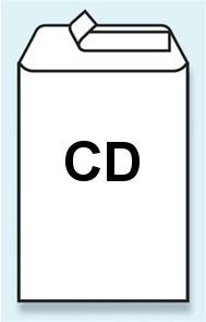 Bublinková obálka samolepicí s páskou na CD 180 × 165 mm