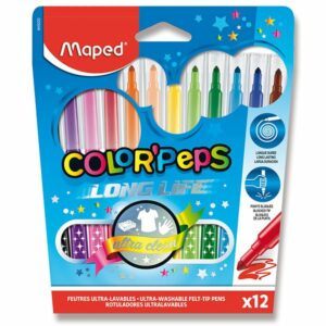 Dětské fixy MAPED Color'Peps Long Life - 12 barev