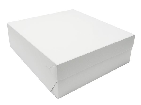 Dortová krabice bílo-šedá 18 × 18 × 10 cm