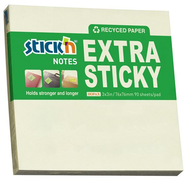 Samolepicí bloček Stick'n Extra Sticky 76 × 76 mm
