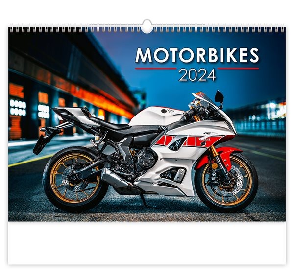 Kalendář nástěnný 2024 - Motorbikes