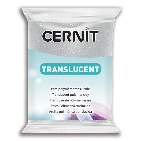 CERNIT Translucent 56g stříbrná glitrová