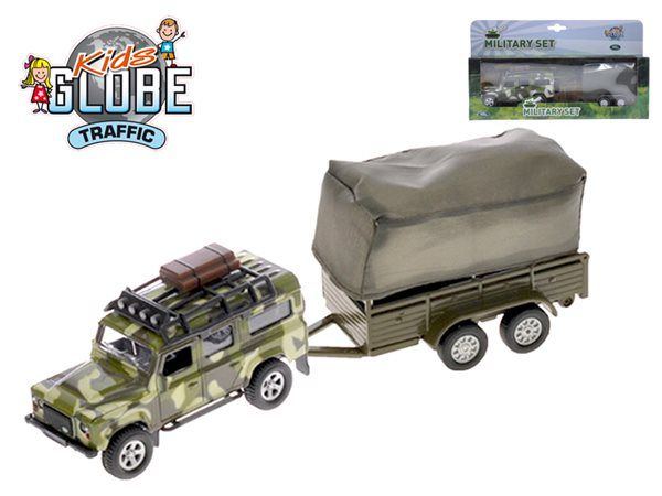Kids Globe Traffic Land Rover Defender Military 14