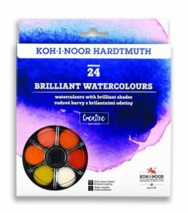 Koh-i-noor brilantní vodové barvy (anilinky) 24 barev