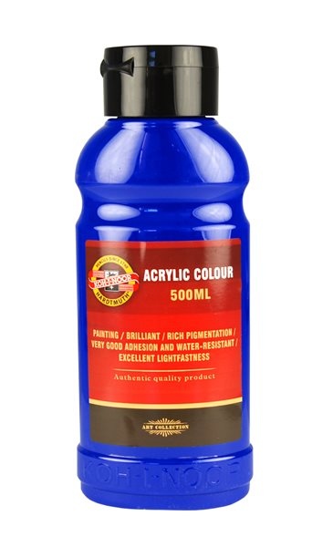 Koh-i-noor akrylová barva Acrylic - 500 ml - ultramarin