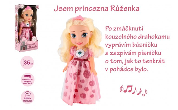 Panenka princezna Růženka 35 cm