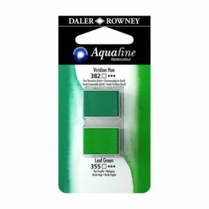 Umělecká akvarelová barva Daler-Rowney Aquafine - dvojbalení - Viridian/ Listová zeleň
