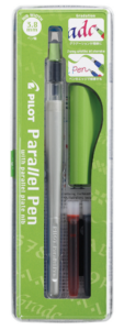 Kaligrafické pero Pilot Parallel Pen - zelenošedé