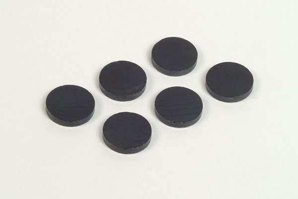 RON Magnet černý kulatý 20 mm - 100 ks