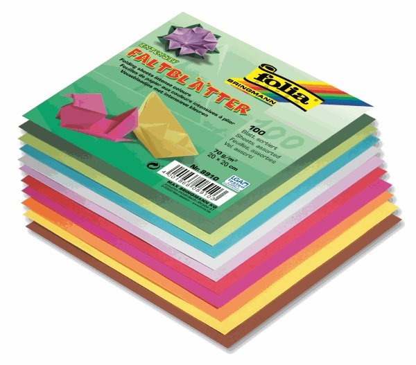 Origami papír barevný 70 g/m2 - 20 × 20 cm