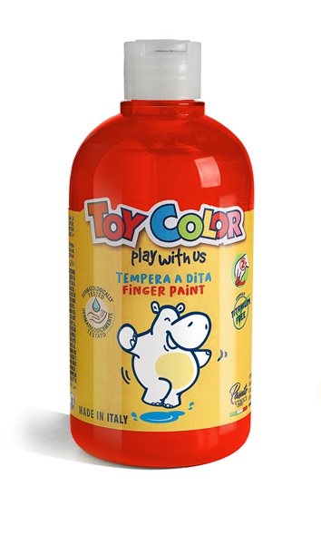 Prstová barva Toy Color - 500 ml - červená