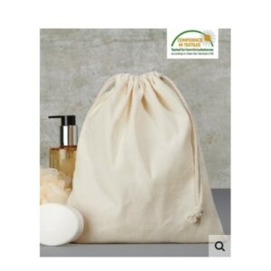 Bavlněná taška se šňůrkou 25 × 30 cm - přírodní