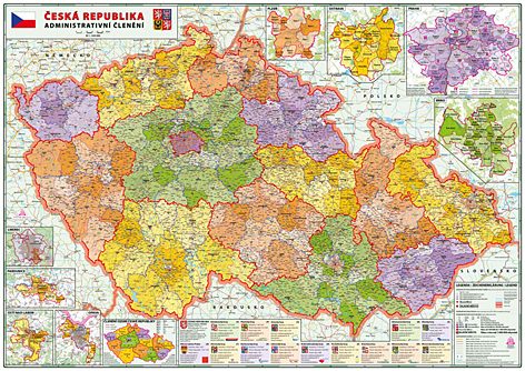 ČR 1:320 - administrativní mapa 160x114cm