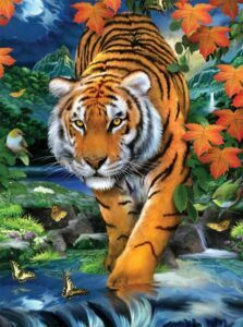 Malování podle čísel 22 × 30 cm - Tygr