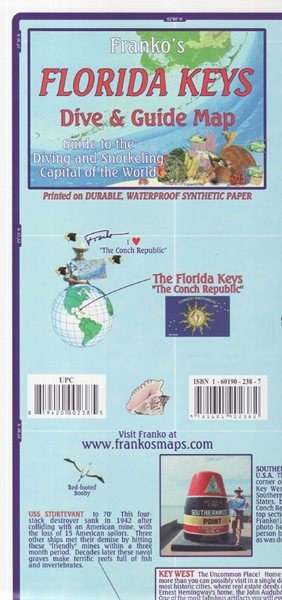 Florida Keys Dive and Guide map