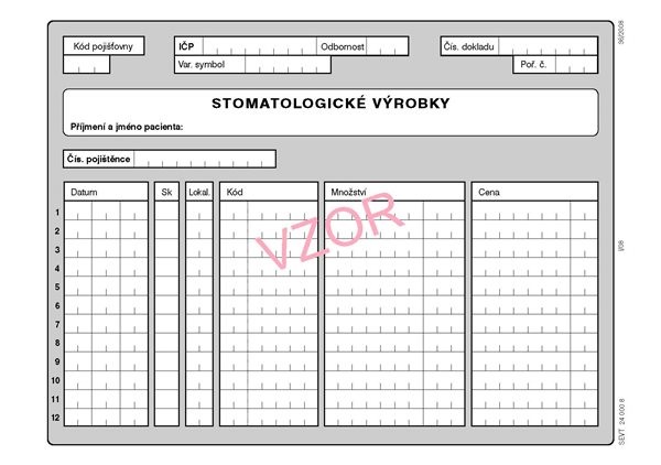 03S- Stomatologické výrobky