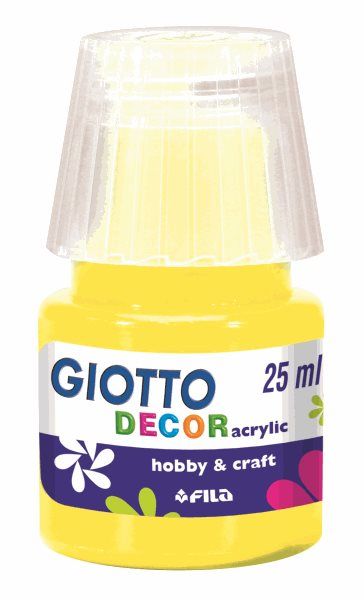 Akrylová barva Giotto Decor matt 25 ml - žlutá