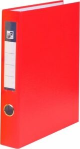 4kroužkový pořadač plastový A4 PP 4 cm - červený