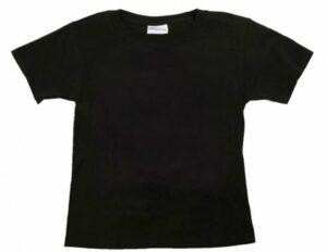 Dětské tričko krátký rukáv - černé