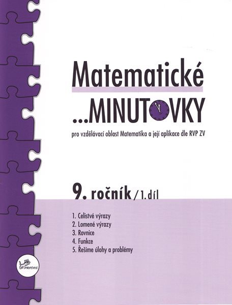 Matematické minutovky 9.ročník - 1.díl - Mgr. Miroslav Hricz