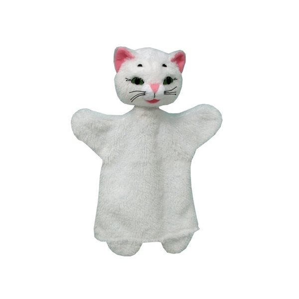 Maňásek Kočka bílá 26 cm