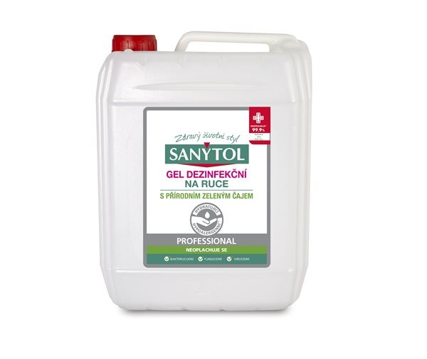 SANYTOL Professional Dezinfekční gel na ruce - 5 L