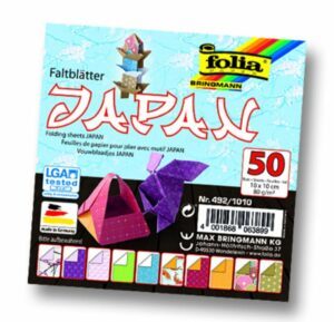 Origami papír Japonsko 80 g/m2 - 10 × 10 cm