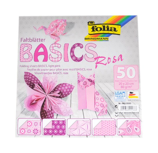 Origami papír Basics 80 g/m2 - 10 × 10 cm