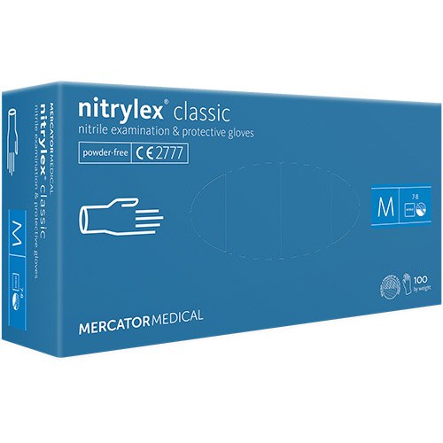 Jednorázové rukavice Nitrylex Classic - bez pudru