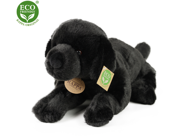 Plyšový pes Labrador černý