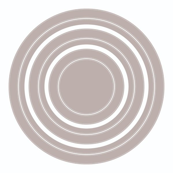 Sizzix vyřezávací kovové šablony Framelits - Kruhy (6ks)
