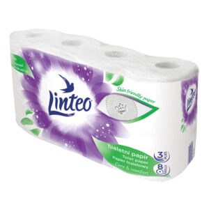 Linteo Toaletní papír 3 vrstvý ( 8 ks ) bílý