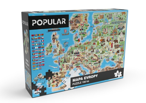 Puzzle - Mapa Evropy